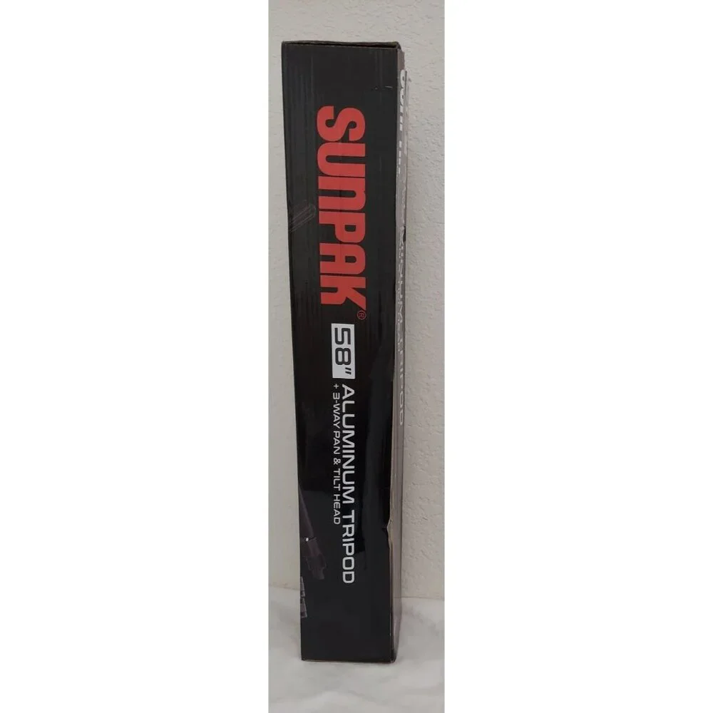 Sunpak 5858DLX Medium Duty Video Tripod Camera Video Production Stand 58